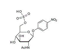 80095-44-9 , 4-Nitrophenyl 2-acetamido-2-deoxy-b-D-glucopyranoside-6-sulfate potassium salt;