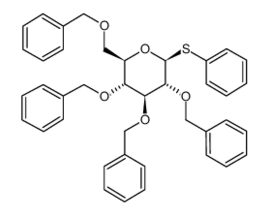38184-10-0, Phenyl 2,3,4,6-tetra-O-benzyl-β-D-thioglucopyranoside, CAS:38184-10-0