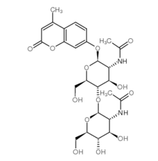 53643-12-2,4-Methylumbelliferyl N,N’-diacetyl-b-D-chitobioside,CAS:53643-12-2