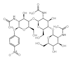 7699-38-9 ,4-Nitrophenyl N,N'',N''' -triacetyl-b-D-chitotriose, CAS:7699-38-9