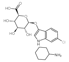 138182-20-4 ,6-Chloro-3-indolyl b-D-glucuronide cyclohexylammonium salt,CAS:138182-20-4