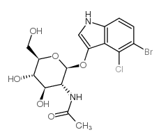 4264-82-8, 5-Bromo-4-chloro-3-indolyl 2-acetamido-2-deoxy-b-D-glucopyranose,  CAS: 4264-82-8