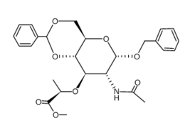 104371-51-9 , Benzyl 2-acetamido-4,6-O-benzylidene-2-deoxy-a-D-muramic acid methyl ester, CAS:104371-51-9