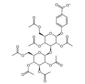 195715-98-1 , 4-Nitrophenyl 2,4,6-tri-O-acetyl-3-O-(2,3,4,6-tetra-O-acetyl-b-Dglucopyranosyl)-b-D-glucopyranoside, CAS:195715-98-1