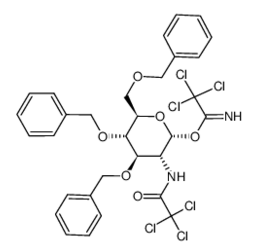 161545-22-8 , Tri-O-benzyl-2-deoxy-2-trichloroacetamido-a-D-glucopyranosyl  richloroacetimidate, CAS: 161545-22-8