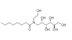 869652-63-1 ,1-脱氧-1-[(2-羟基乙基)(1-氧代辛基)氨基]-D-山梨糖醇, Octanoyl-N-hydroxyethylglucamide,HEGA-8