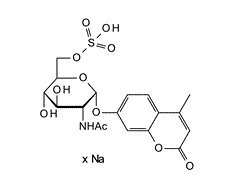 153484-08-3 , MPSIIID; M3D ; 4-Methylumbelliferyl 2-acetamido-2-deoxy-a-D-glucopyranoside-6-sulfate sodium salt