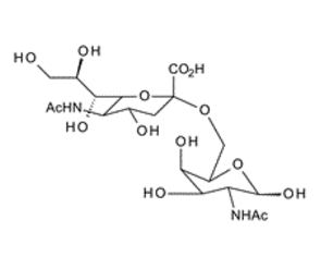 72506-87-7 , 6-O-a-Sialyl-2-acetamido-2-deoxy-D-galactopyranose ; 2-Acetamido-2-deoxy-6-a-O-sialyl-D-galactopyranose