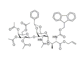 384346-85-4 , N-Fmoc-4,6-benzylidene-2'3'4'6'-tetra-O-acetyl T Epitope, Threonyl Allyl Ester