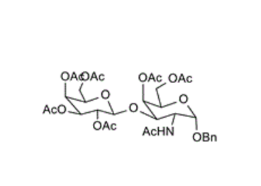 3809-10-7 , Benzyl 2-acetamido-2-deoxy-3-O-b-D-galactopyranosyl-galactopyranoside hexaacetate ; Benzyl 2-acetamido-4,6-di-O-acetyl-3-O-(2,3,4,6-tetra-O-acetyl-b-D-galactosyl)-2-deoxy-a-D-galactopyrano