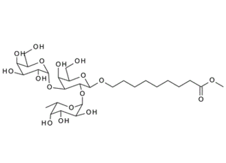65606-80-6 , 8-Methoxycarbonyloctyl 2-O-(a-L-fucopyranosyl)-3-O-(a-D-galactopyranosyl)-b-D-galactopyranoside ; Blood Group B trisaccharide-(CH2)8COOMe derivative
