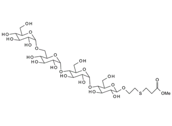 90214-99-6 , Carbomethoxyethylthioethyl 4-O-(4-O-[6-O-{a-D-glucopyranosyl}-a-D-glucopyranosyl]-a-D-glucopyranosyl)-b-D-glucopyranoside
