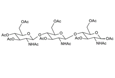 53942-45-3 , Chitotriose undecaacetate ; Tri-N-acetyl-chitotriose octaacetate