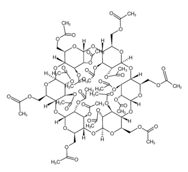 23661-37-2 , a-Cyclodextrin octadecaacetate , HAcACD; Peracetylated-αCD