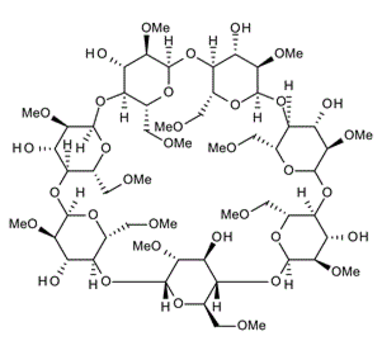 51166-71-3 ,二甲基-β-环糊精, 2,6-Dimethyl-b-cyclodextrin , DIMEB; Heptakis(2,6-di-O-methyl)-b-cyclodextrin