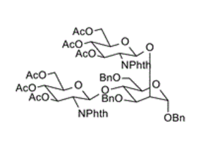 80859-28-5 , benzyl 3,6-di-O-benzyl-2,4-di-O-(3,4,6-tri-O-acetyl-2-deoxy-2-phthalimido-β-D-glucopyranosyl)-α-D-mannopyranoside