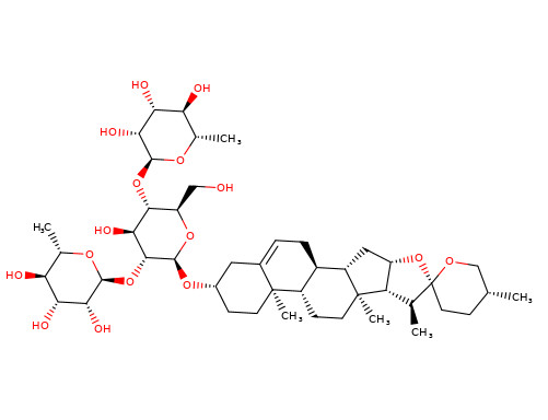 19057-60-4, Dioscin, 薯蓣皂苷, CAS:19057-60-4