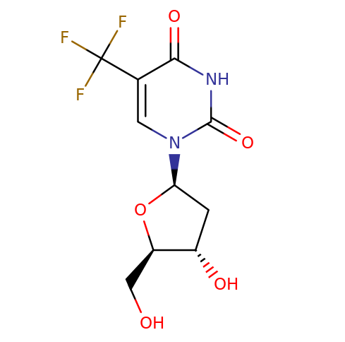 70-00-8, Trifluridine , 三氟胸苷, CAS:70-00-8