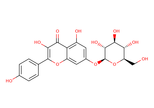 16290-07-6, 山奈酚-7-O-b-D-葡萄糖苷, CAS:16290-07-6