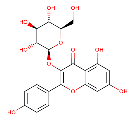480-10-4, Kaempferol 3-β-D-glucopyranoside, CAS:480-10-4