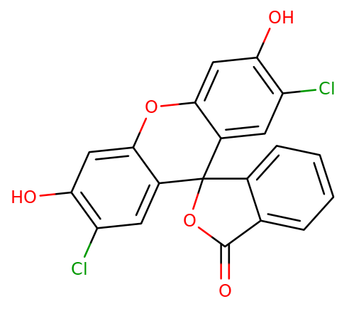 76-54-0 ,  2,7-Dichlorofluorescein;  2',7'-Dichloro-3',6'-dihydroxyspiro[isobenzofuran-1(3H),9'-[9H]xanthen]-3-one; 2',7'-Dichloro-3,6-fluorandiol
