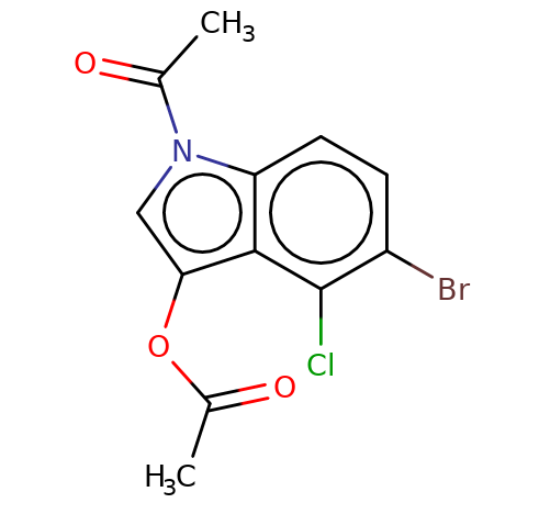 3030-06-6, 1-Acetyl-5-bromo-4-chloro-1H-indol-3-yl acetate, CAS:3030-06-6