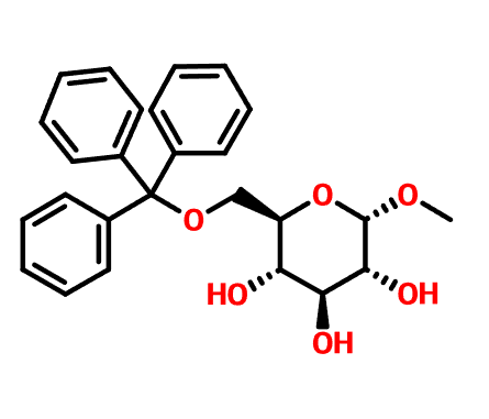 18311-26-7 , 甲基-6-O-三苯甲基-alpha-D-吡喃葡萄糖苷, Methyl 6-o-tritylhexopyranoside, Cas:18311-26-7