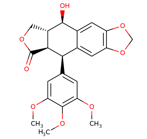518-28-5, 鬼臼毒素, Podophyllotoxin, Cas:518-28-5