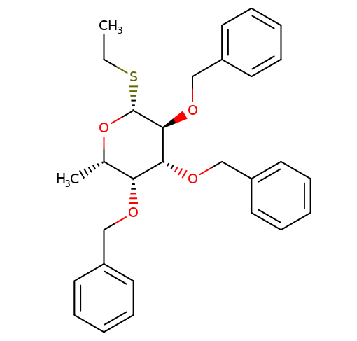 99409-34-4,乙基-2,3,4-三-O-苄基-b-L-硫代吡喃岩藻糖, Ethyl 2,3,4-tri-O-benzyl-b-L-thiofucopyranoside, Cas:99409-34-4