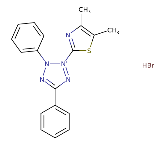 2348-71-2 , Thiazolyl blue tetrazolium bromide ;  3-(4,5-Dimethylthiazol-2-yl)-2,5-diphenyl-2H-tetrazolium bromide; MTT; Methylthiazolyldiphenyl-tetrazolium bromide - copy