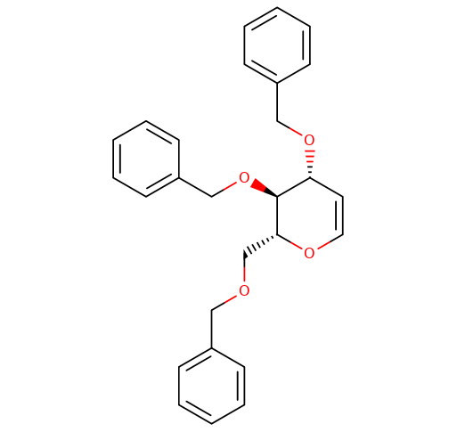 55628-54-1, Tri-O-benzyl-D-glucal, CAS: 55628-54-1