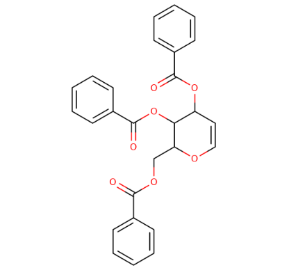 13322-90-2 , 3,4,6-O-三苯甲酰基-D-葡萄糖烯, Tri-O-benzoyl-D-glucal, CAS:13322-90-2