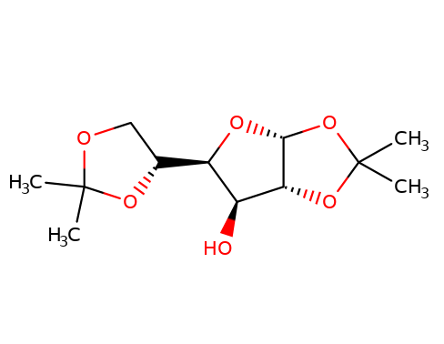 582-52-5 , 1,2:5,6-Di-O-isopropylidene-α-D-glucofuranose,CAS:582-52-5