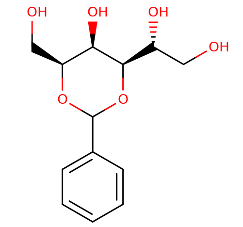 61340-09-8, 2,4-O-苄叉-D-葡萄糖醇,  2,4-O-Benzylidene-D-glucitol, CAS:61340-09-8