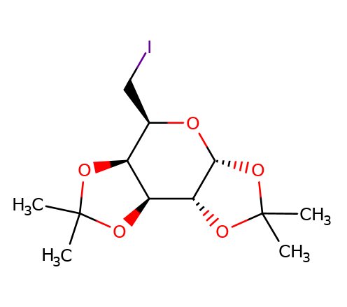 4026-28-2 , 6-脱氧-6-碘-1,2:3,4-O-二异丙叉-a-D-吡喃半乳糖, CAS:4026-28-2