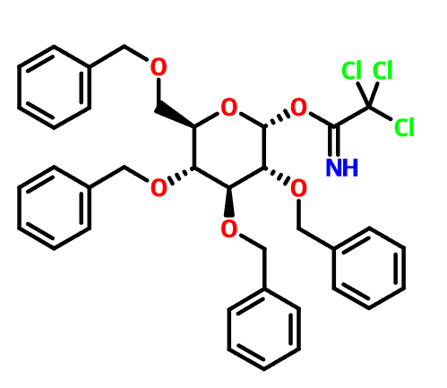 74808-09-6 , Tetra-O-benzyl-α-D-glucopyranosyl trichloroacetimidate, CAS: 74808-09-6