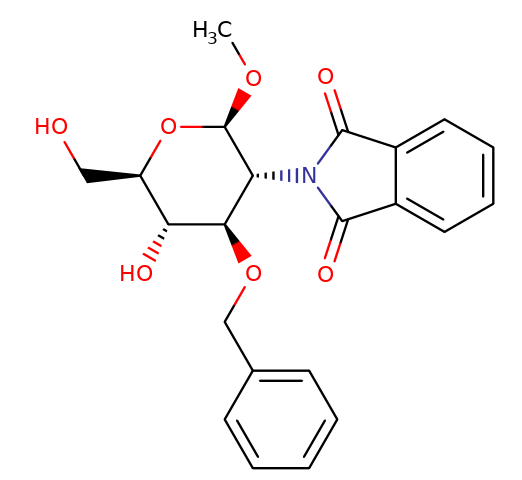 97242-85-8 , 甲基-3-O-苄基-2-脱氧-2-邻苯二甲酰亚氨基-b-D-葡萄糖苷, CAS:97242-85-8
